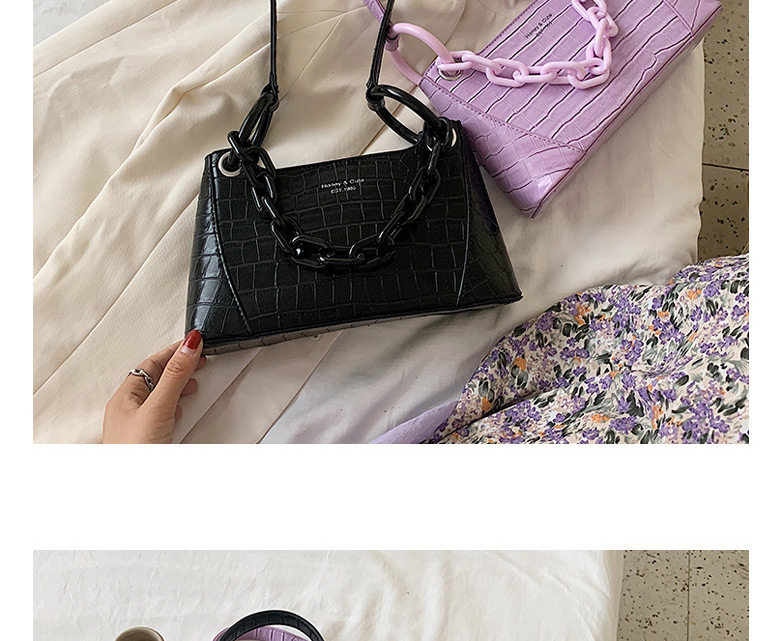Fashion Purple Stone Shoulder Portable Shoulder Bag,Messenger bags