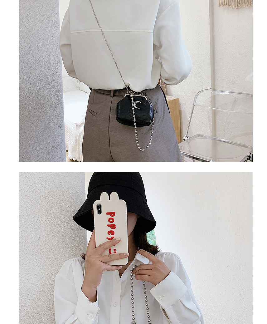 Fashion Silver Sequin Moon Chain Shoulder Crossbody Bag,Shoulder bags
