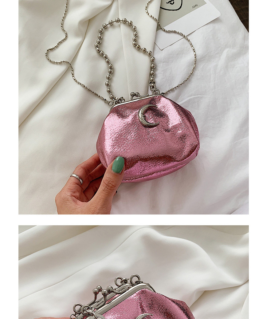 Fashion Silver Sequin Moon Chain Shoulder Crossbody Bag,Shoulder bags