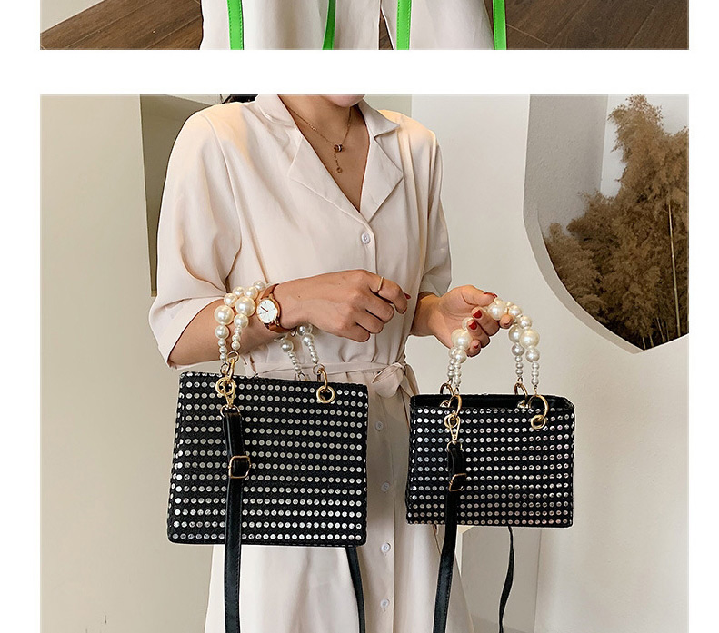 Fashion Green Trumpet Portable Pearl Shoulder Bag,Shoulder bags