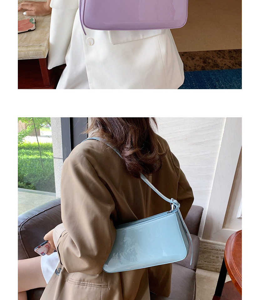 Fashion Blue Resin Chain Shoulder Shoulder Bag,Messenger bags