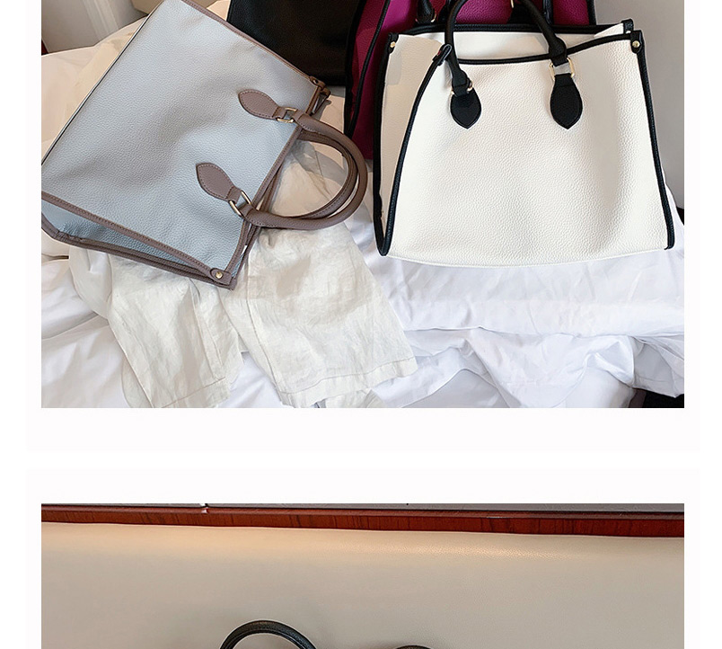 Fashion Light Grey Large Capacity Hand Bag,Handbags