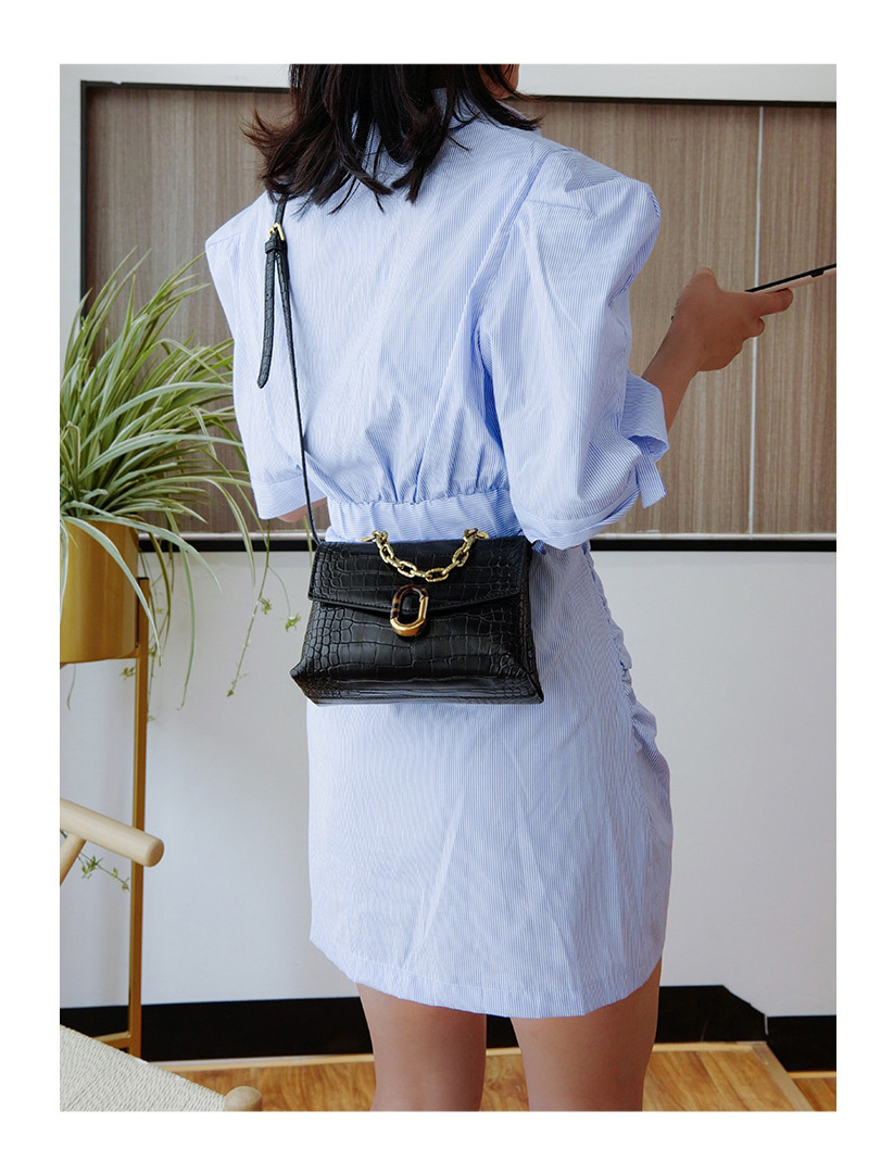 Fashion Creamy-white Single Shoulder Chain Crossbody Bag,Shoulder bags