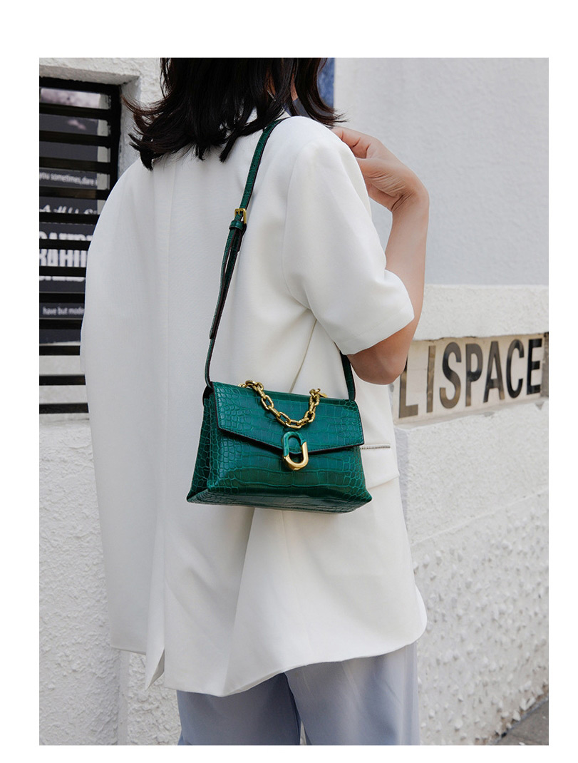 Fashion Green Single Shoulder Chain Crossbody Bag,Shoulder bags