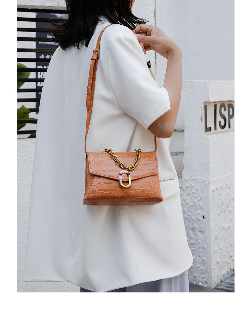 Fashion Creamy-white Single Shoulder Chain Crossbody Bag,Shoulder bags