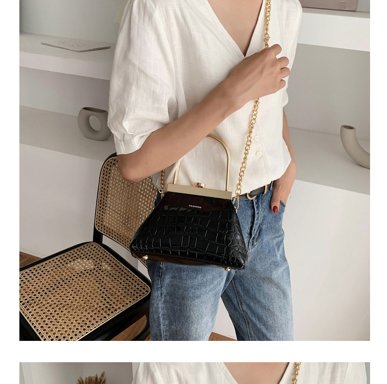 Fashion Black One-shoulder Cross-body Chain Handbag,Handbags