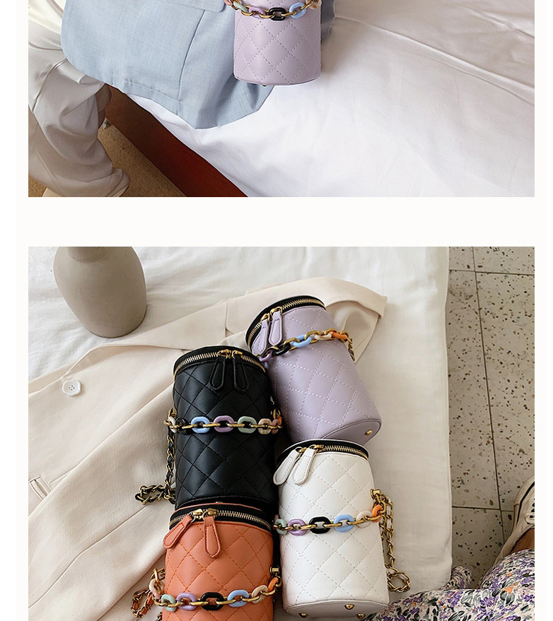 Fashion Purple Crossbody Chain Duffel Bag,Shoulder bags