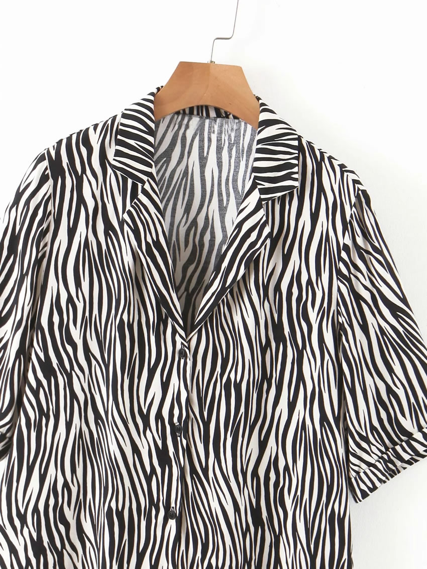 Fashion Zebra Pattern Zebra Print Blazer,Coat-Jacket
