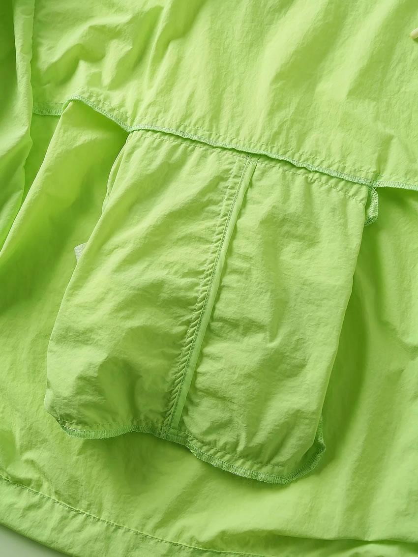Fashion Fruit Green Zip Windproof Sports Jacket,Coat-Jacket