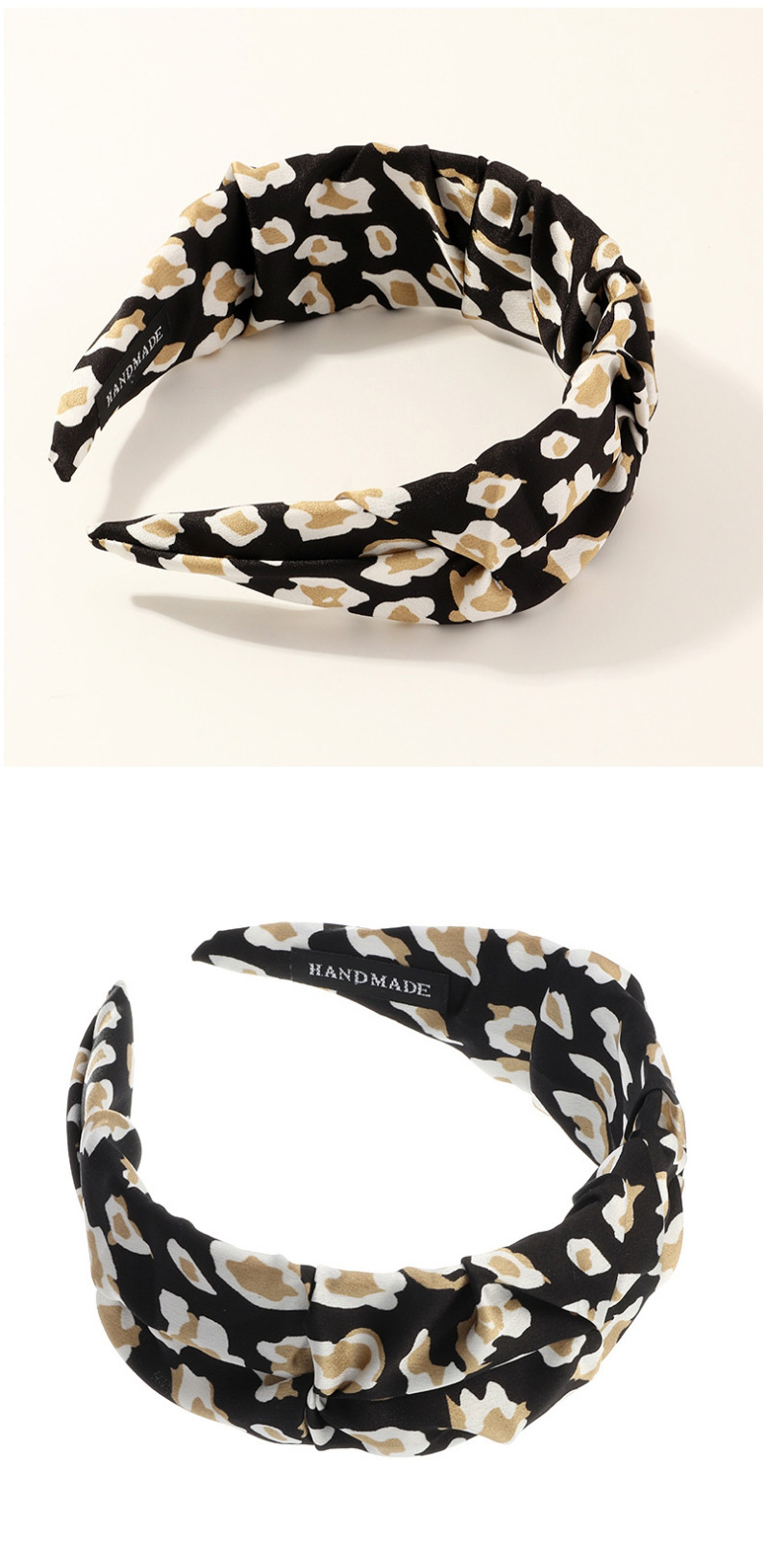 Fashion Black Dot Cross Fabric Print Headband,Head Band