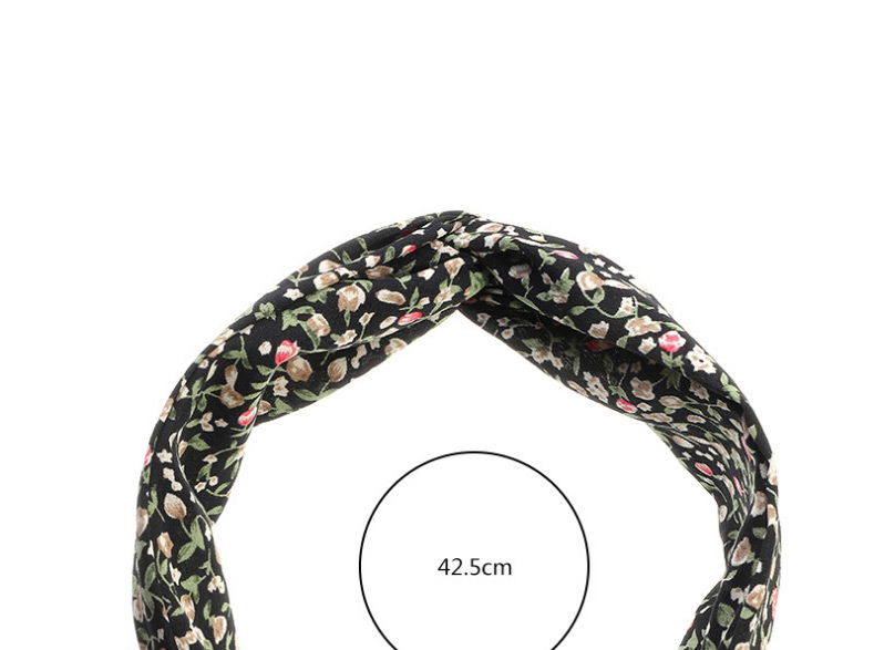 Fashion Black Rose Flower Cross Knot Wide-brimmed Headband,Head Band