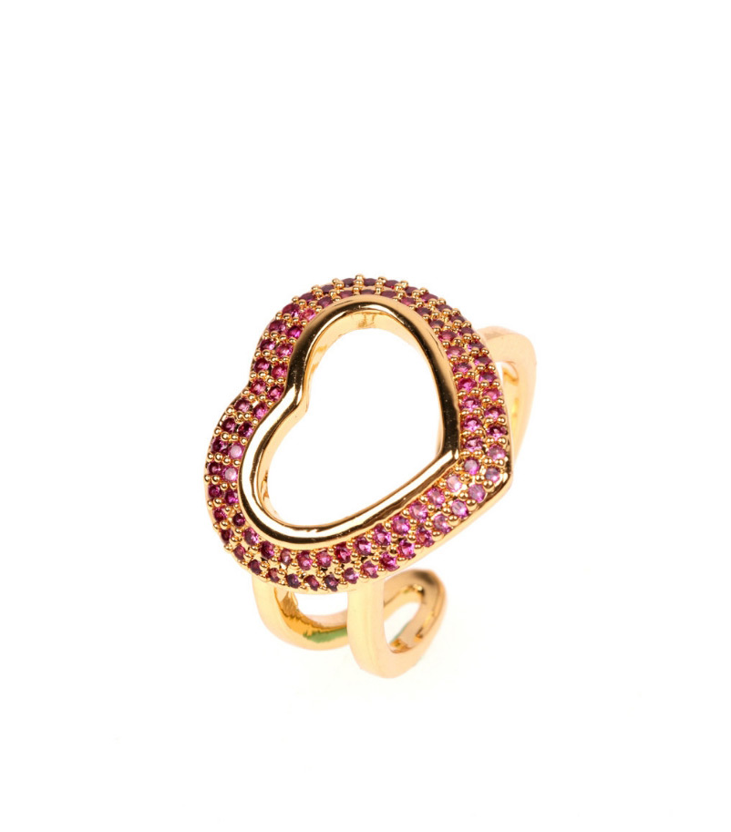 Fashion Great Love Micro-set Color Diamond Love Ring,Fashion Rings