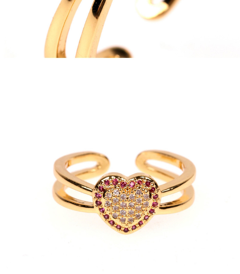 Fashion Great Love Micro-set Color Diamond Love Ring,Fashion Rings