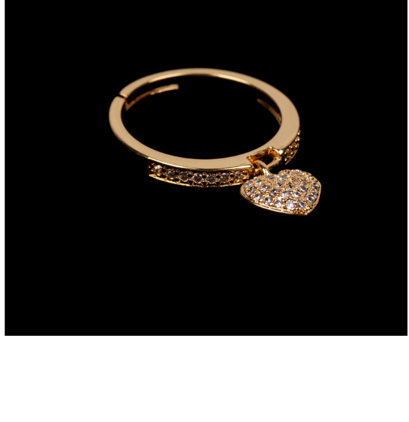Fashion Section Two Love Ring With Micro Diamonds,Fashion Rings