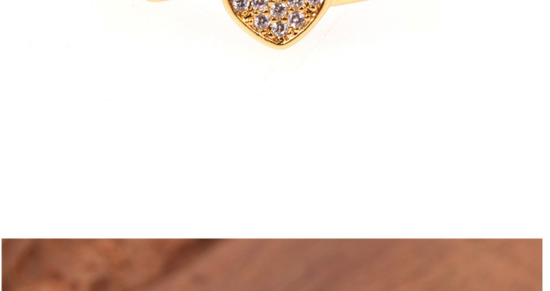 Fashion Golden Love Ring Heart-shaped Open Ring,Fashion Rings
