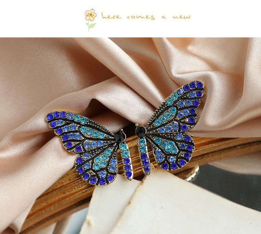 Fashion White Butterfly Earrings With Alloy Diamonds,Stud Earrings