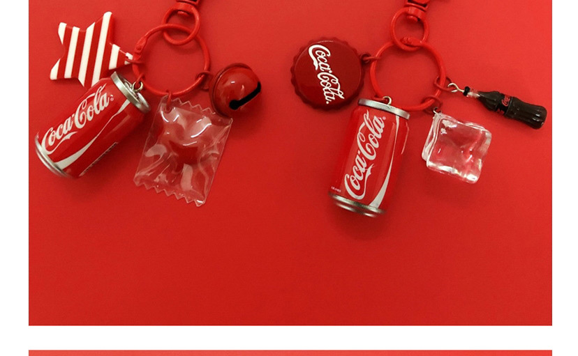 Fashion Ice Cube Coke Bottle Bag Key Chain Pendant,Household goods