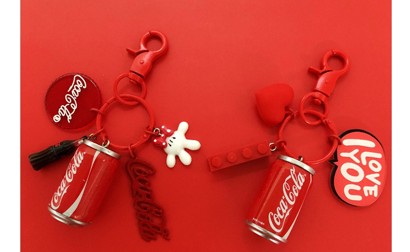 Fashion Ice Cube Coke Bottle Bag Key Chain Pendant,Household goods