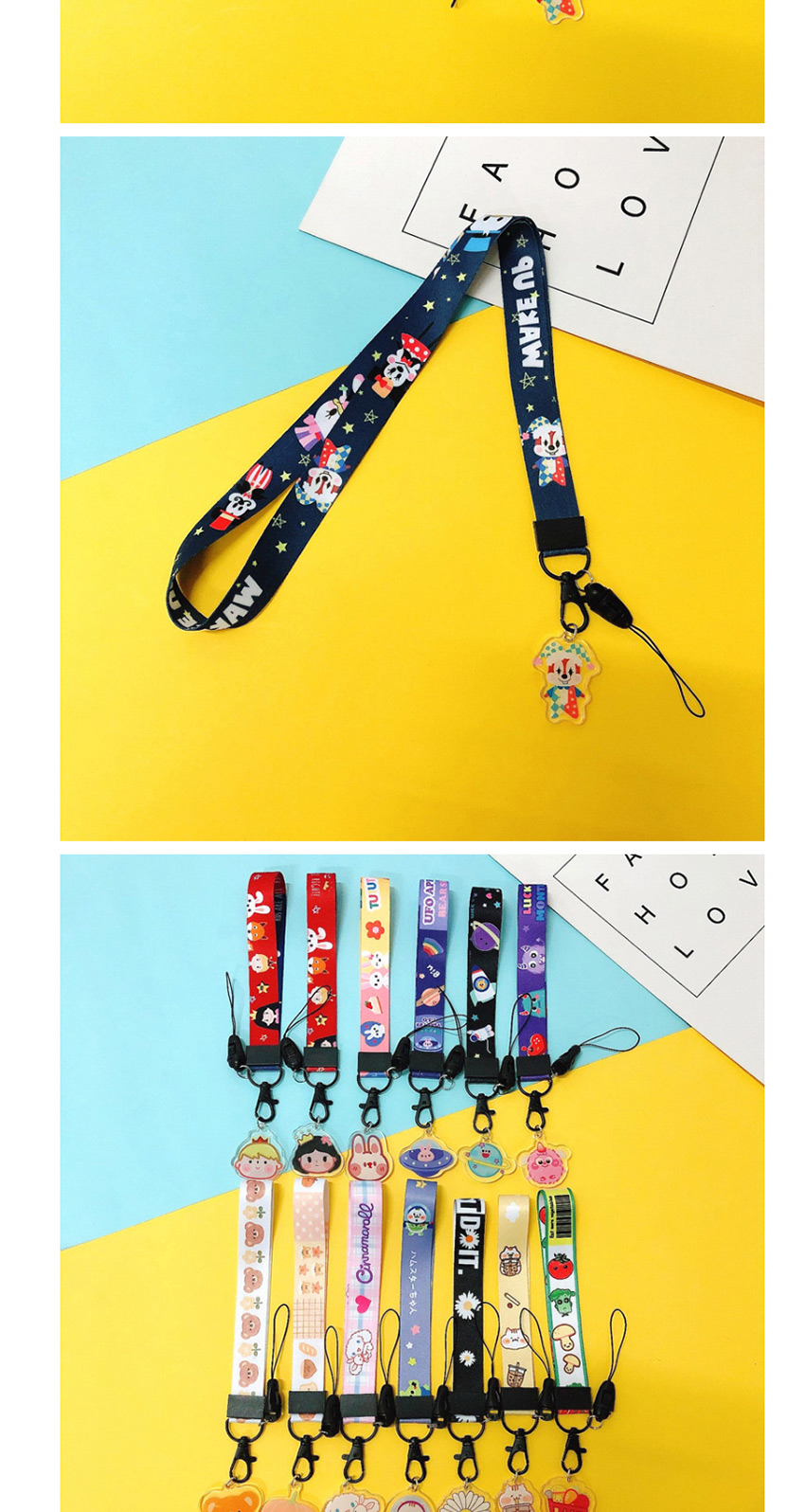 Fashion White Pigs【long Rope】 Removable Key Mobile Phone Lanyard,Phone Chain