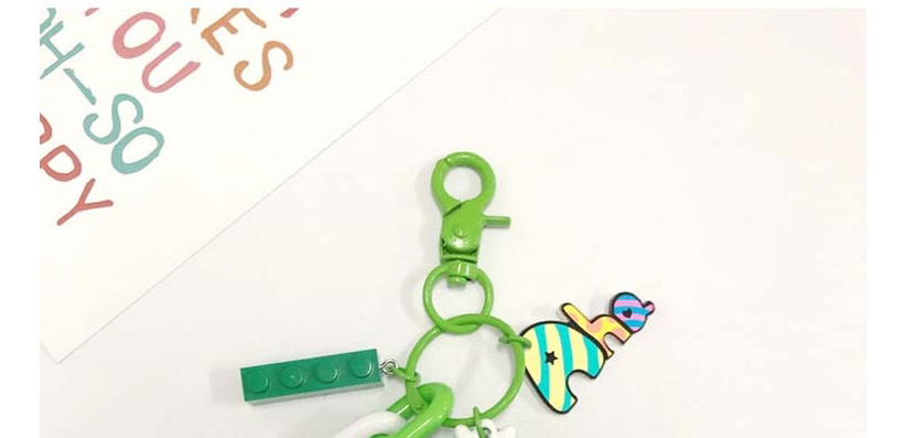 Fashion Green Small Dinosaur Doll Keychain Pendant,Household goods