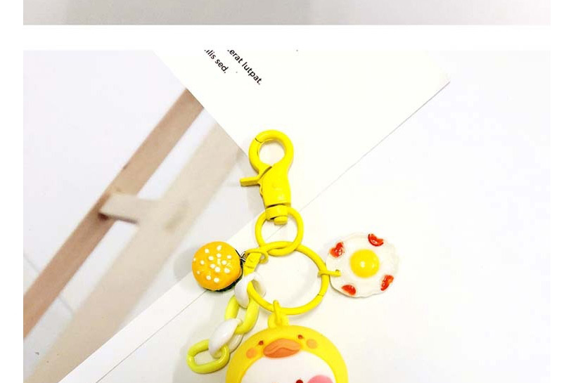 Fashion Yellow Duckbill Rhubarb Duck Keychain,Household goods