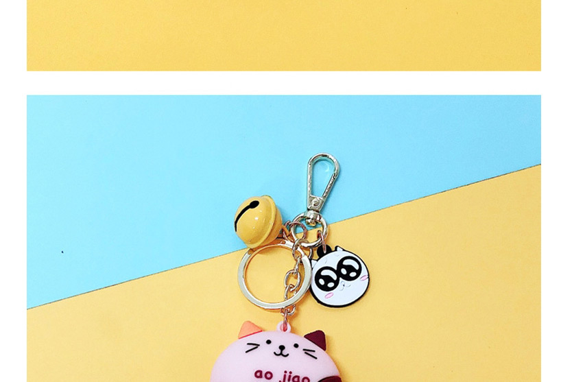 Fashion Pink Cartoon Cat Doll Keychain Car Pendant,Household goods