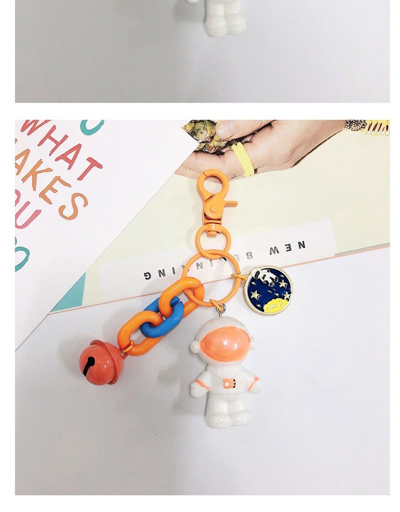 Fashion Orange Astronaut Keychain Pendant,Household goods