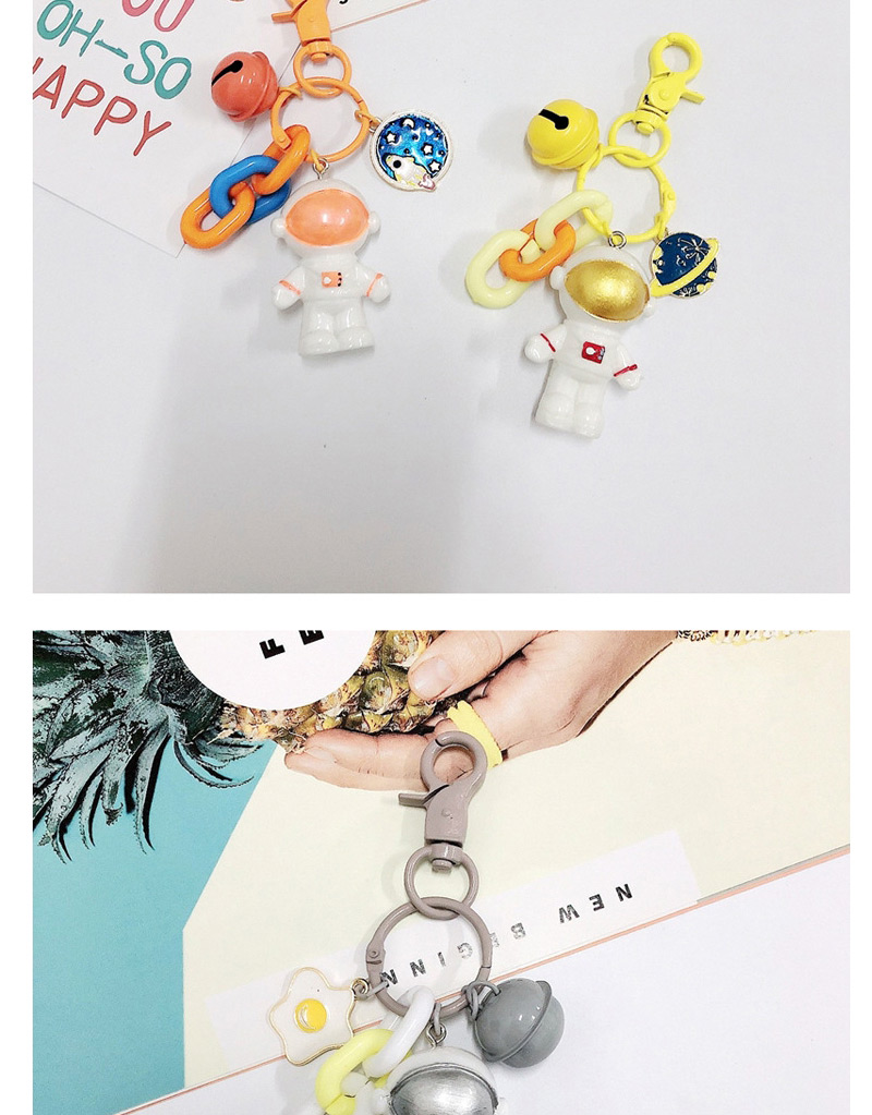 Fashion Chain Bell-blue Astronaut Keychain Pendant,Household goods