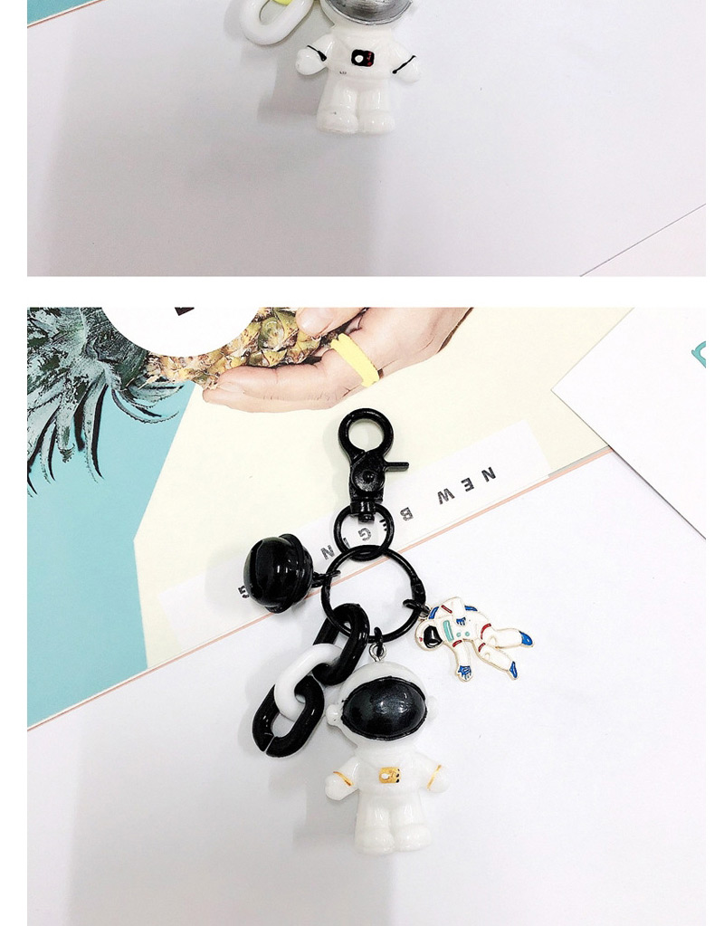 Fashion Chain Bell-orange Astronaut Keychain Pendant,Household goods