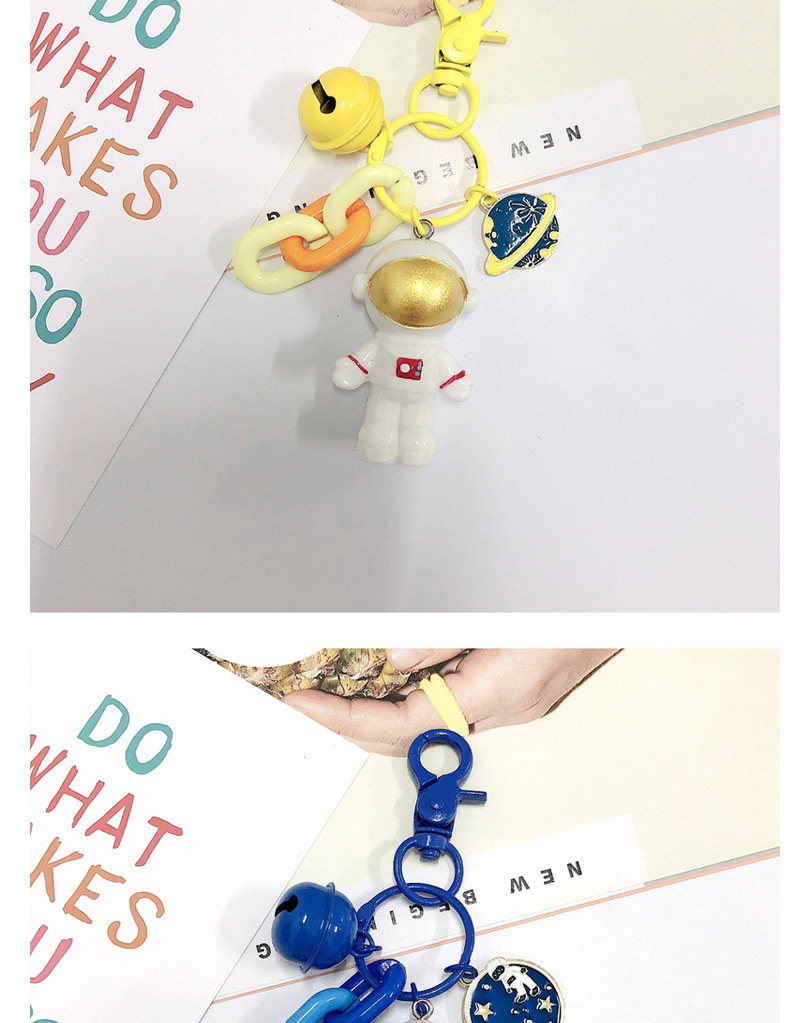Fashion Yellow Astronaut Keychain Pendant,Household goods