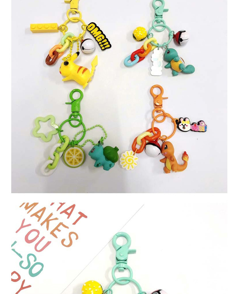 Fashion Frog Seed Pokémon Pikachu Jenny Turtle Cartoon Doll Key Chain,Phone Chain