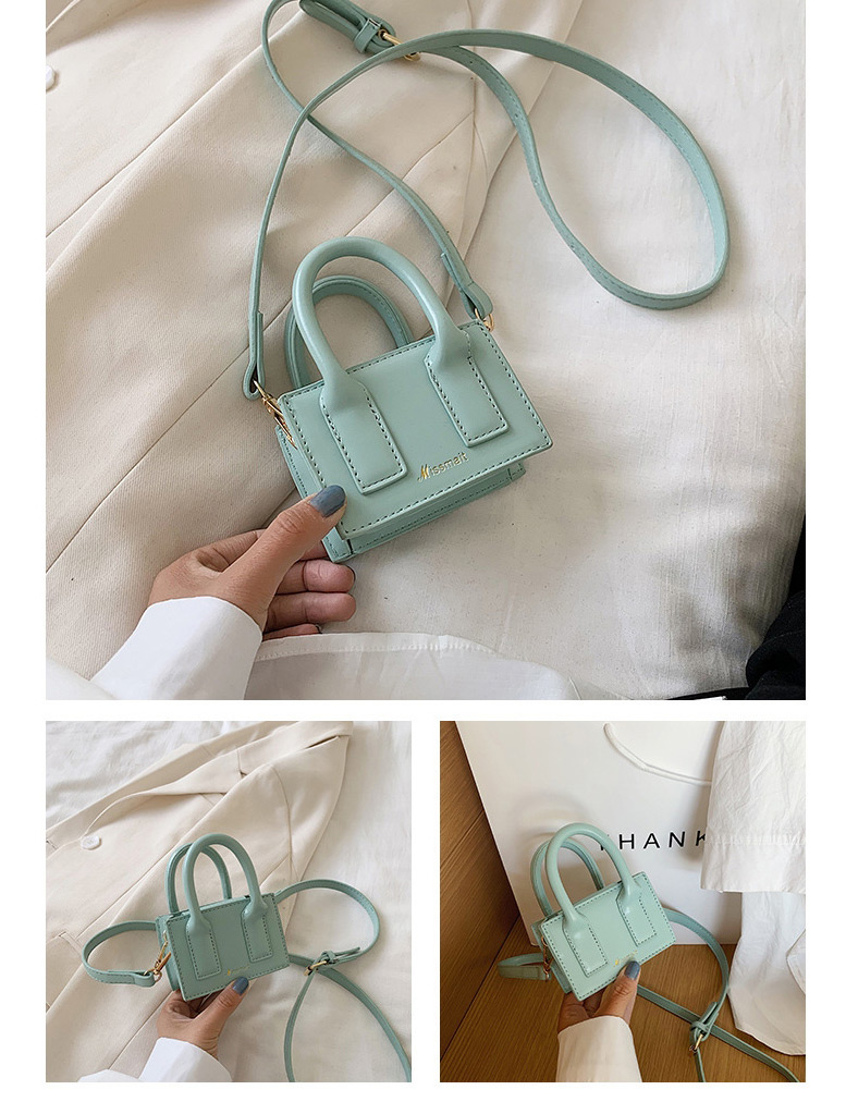 Fashion Green Contrast Mini Shoulder Bag,Handbags