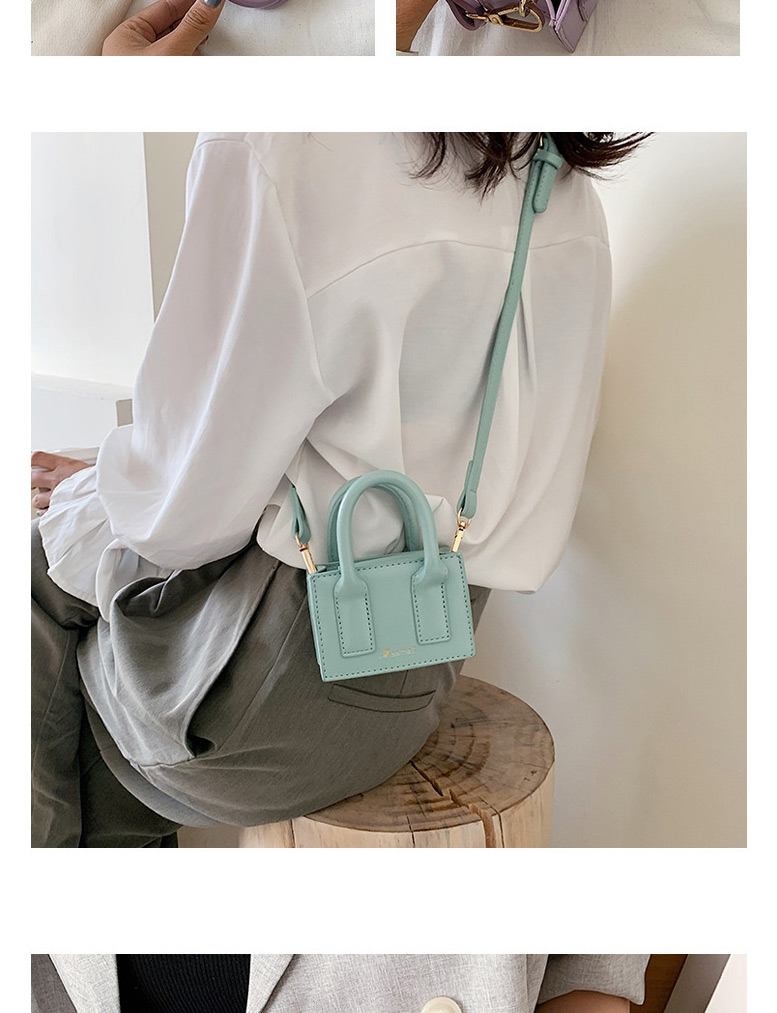 Fashion White Contrast Mini Shoulder Bag,Handbags