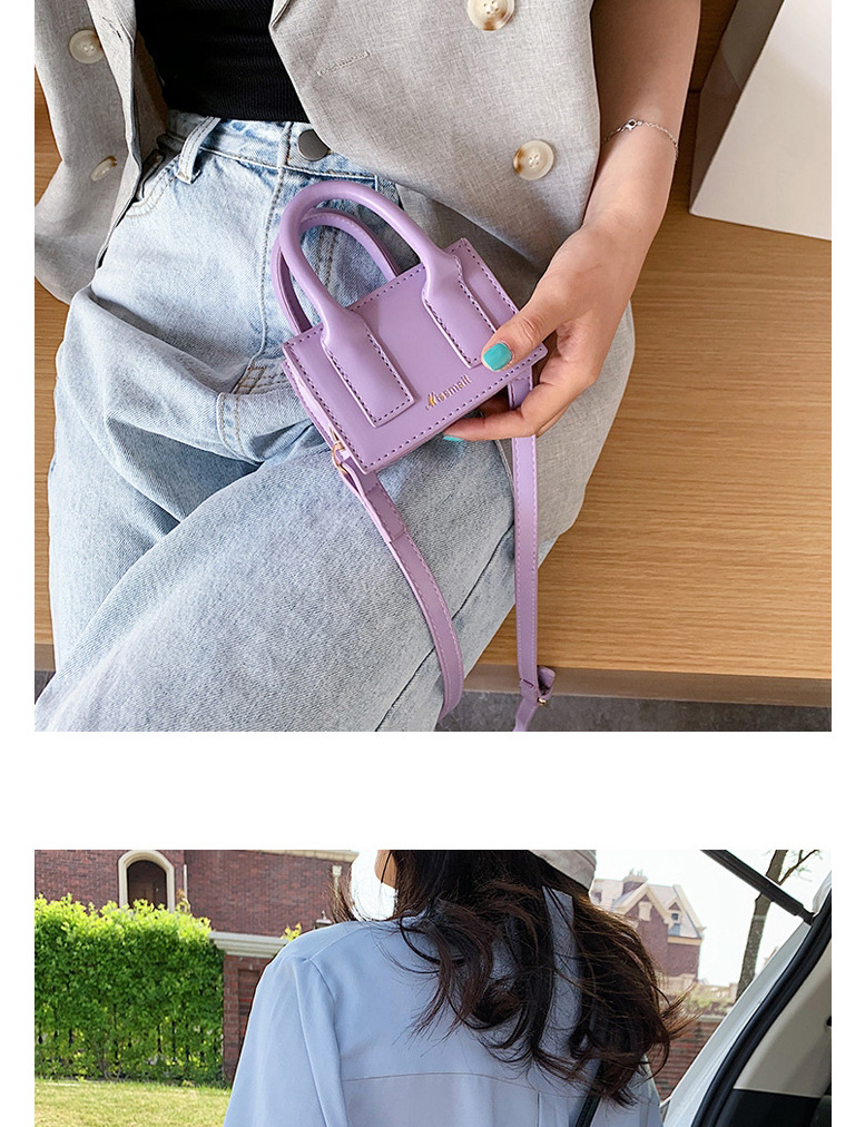 Fashion White Contrast Mini Shoulder Bag,Handbags