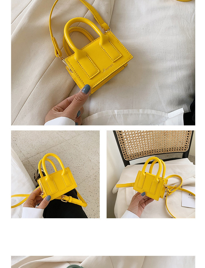 Fashion Yellow Contrast Mini Shoulder Bag,Handbags