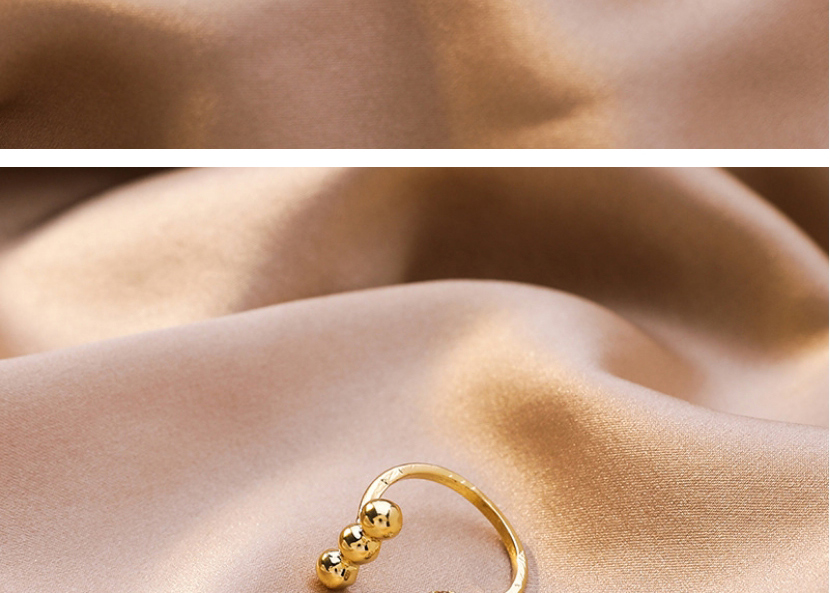 Fashion Ball Golden Open Ring,Fashion Rings