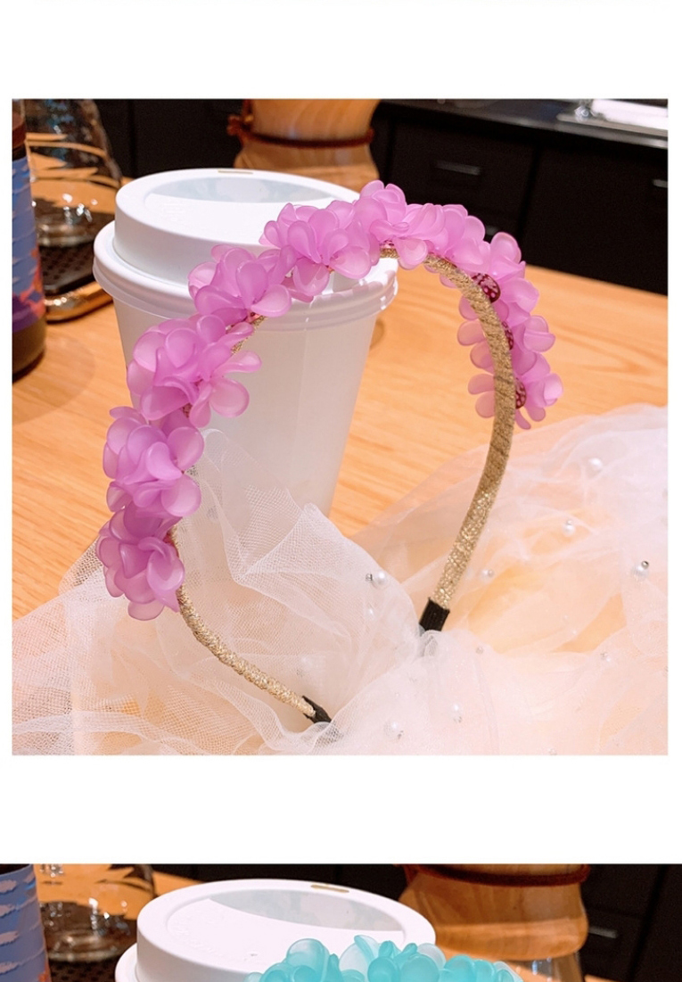 Fashion Pink Purple Resin Flower Headband,Head Band