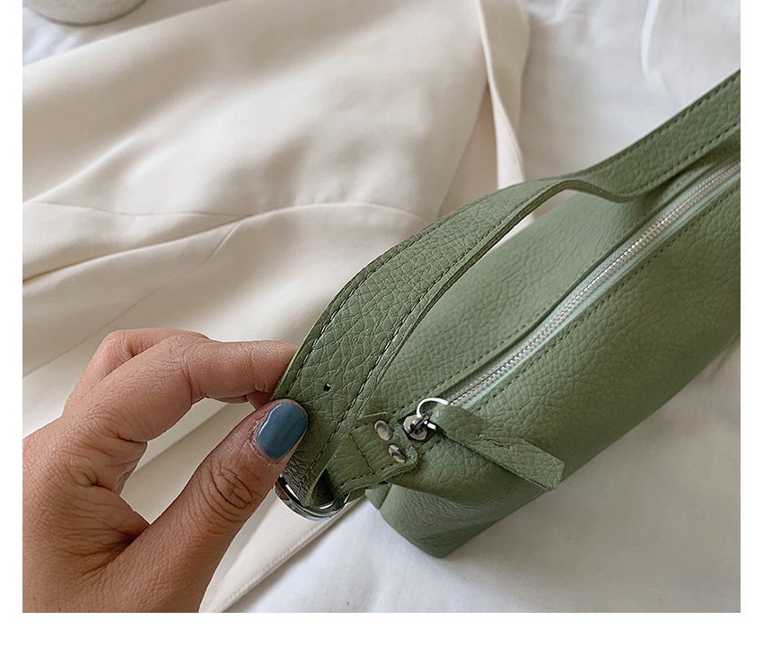 Fashion Green Solid Color Underarm Shoulder Bag,Handbags