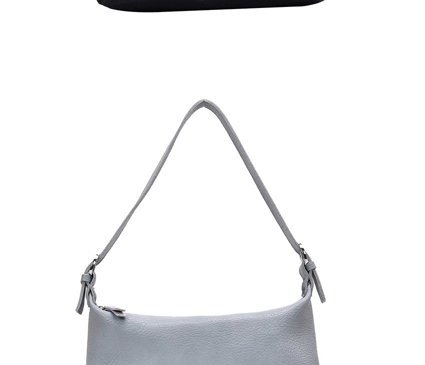 Fashion Blue Solid Color Underarm Shoulder Bag,Handbags