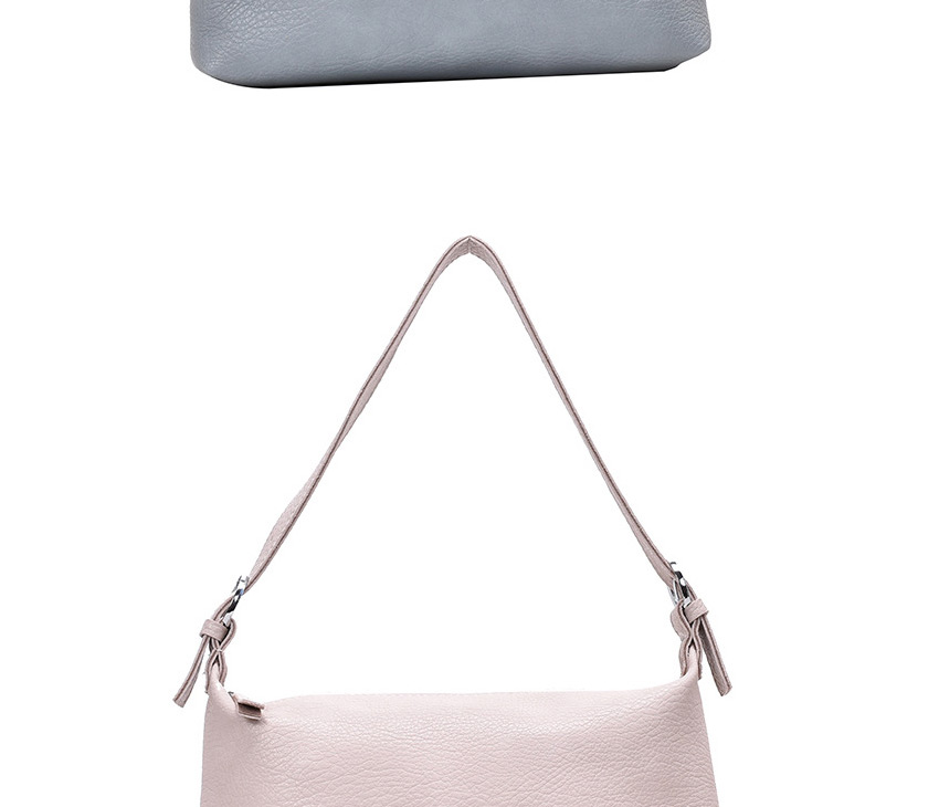 Fashion Blue Solid Color Underarm Shoulder Bag,Handbags