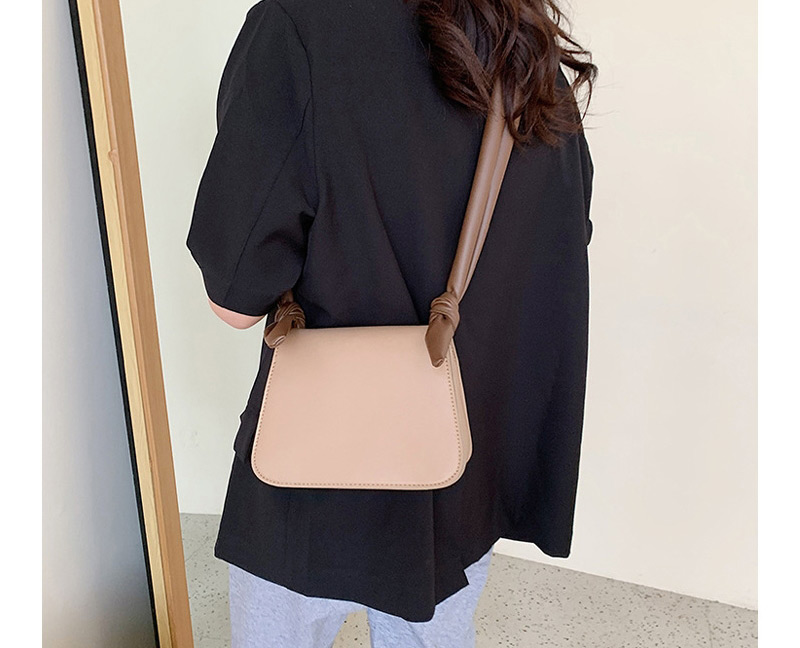 Fashion Black Contrast Color Knotted Shoulder Crossbody Bag,Shoulder bags