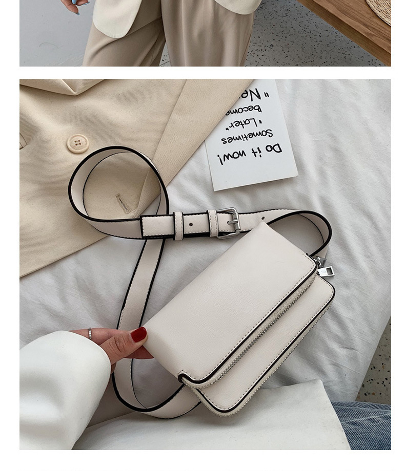 Fashion White Solid Color Shoulder Crossbody Bag,Shoulder bags