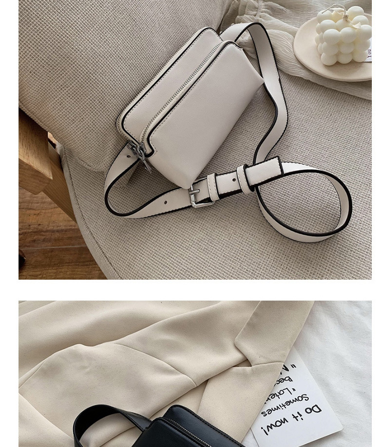 Fashion White Solid Color Shoulder Crossbody Bag,Shoulder bags