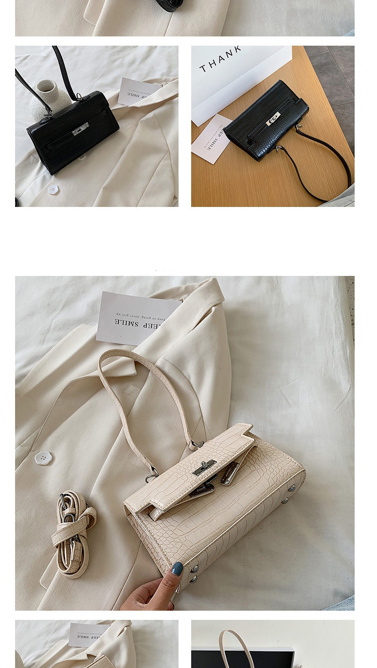 Fashion Creamy-white One Shoulder Crossbody Bag,Shoulder bags