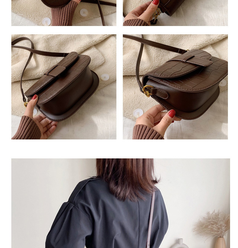 Fashion Brown Stone Shoulder Bag,Shoulder bags