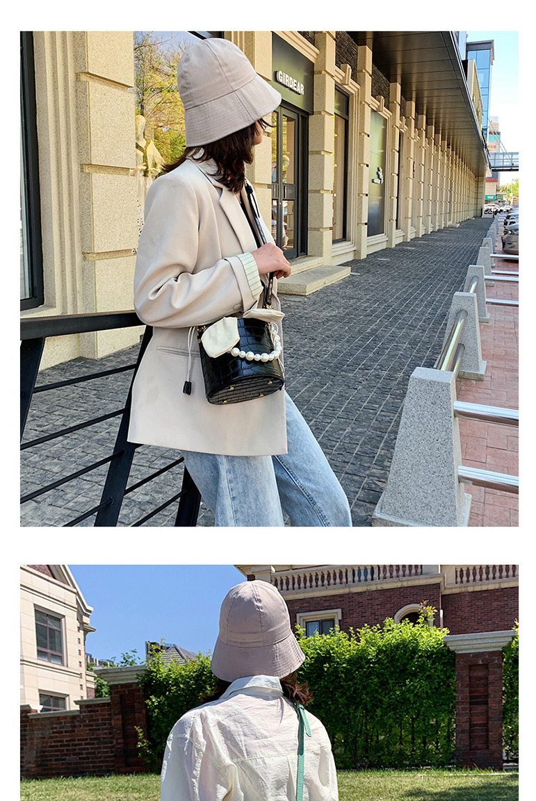 Fashion Black Portable Pearl Shoulder Bag,Shoulder bags