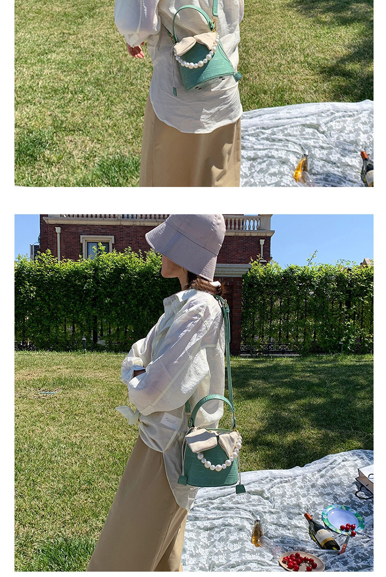 Fashion Green Portable Pearl Shoulder Bag,Shoulder bags