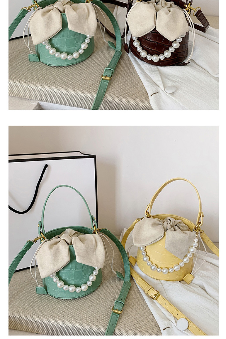 Fashion Green Portable Pearl Shoulder Bag,Shoulder bags