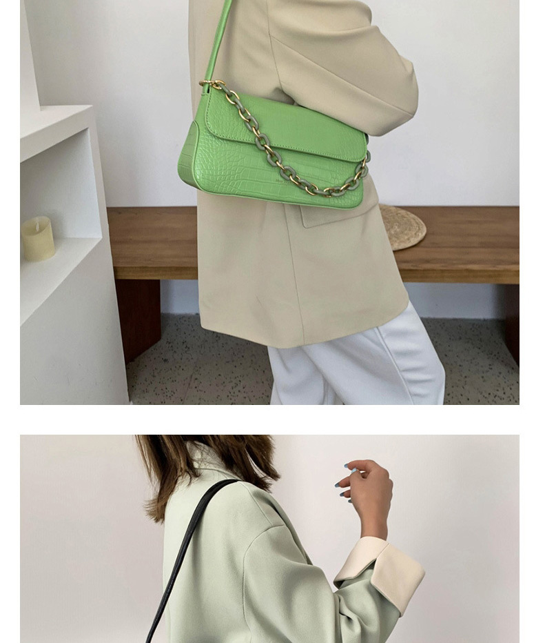 Fashion Green Stone Shoulder Shoulder Crossbody Bag,Shoulder bags
