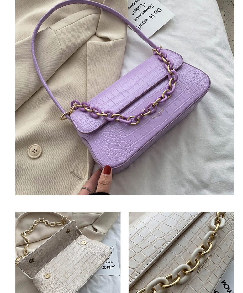 Fashion Purple Stone Shoulder Shoulder Crossbody Bag,Shoulder bags